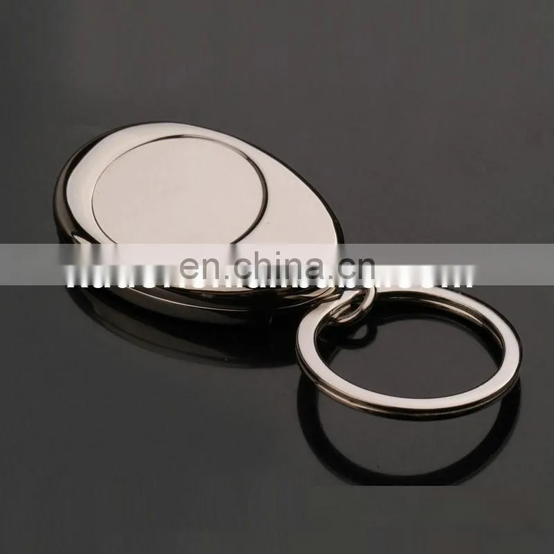 souvenir nice promotional key chain coin holder, Coin For Shopping Cart Keychain