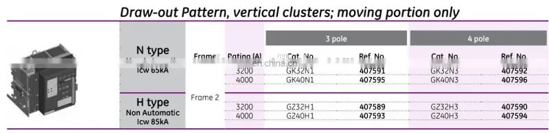 GJ32N1 GJ40N1 EntelliGuard Power Circuit Breaker