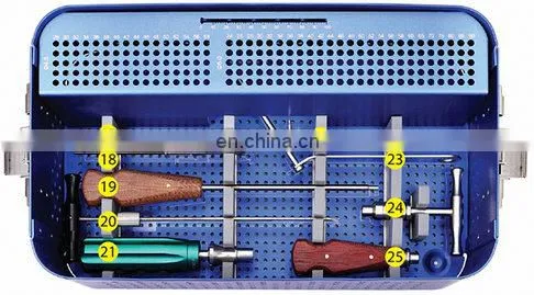 CE & ISO Marked Bone Surgery Instruments Large Fragment Locking Plates Instruments Set Orthopedic Surgical Implants