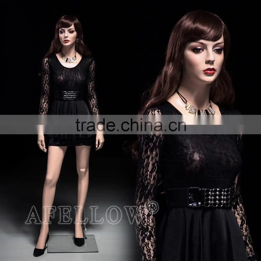 Lifelike full body standing fiberglass wholesale female mannequins CARO4