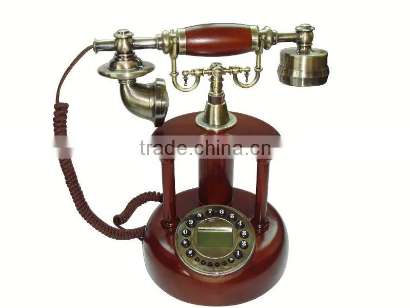 European fixed old corded telephone antique