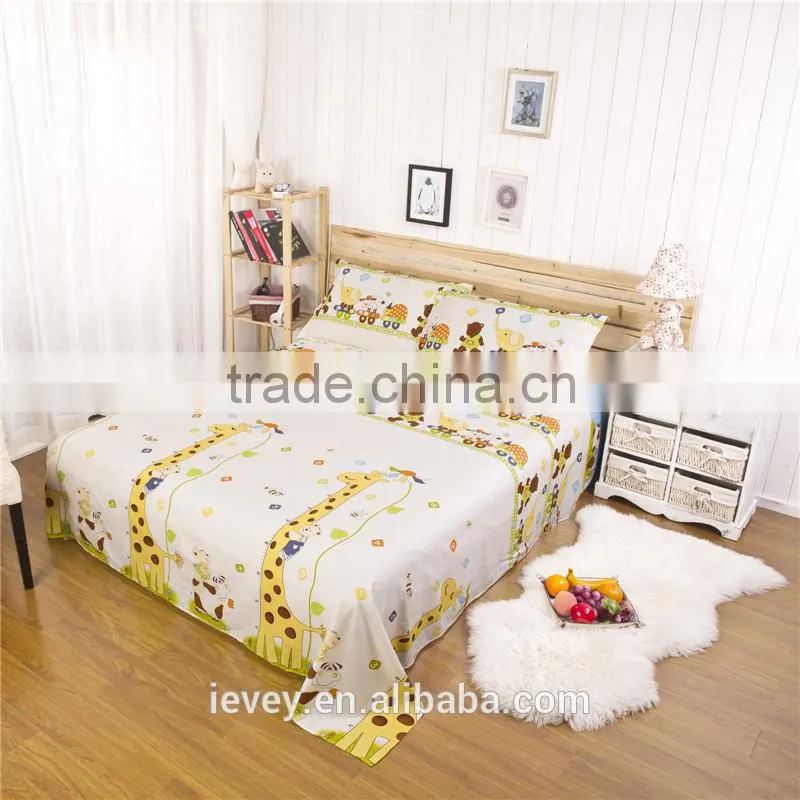 Professional manufacture cotton deer design cute quilt duvet covers set bed linen sets