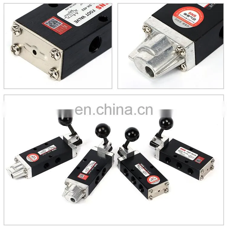 SNS SH Series High Quality Manual Pneumatic Hand Lever Operated Control Valve