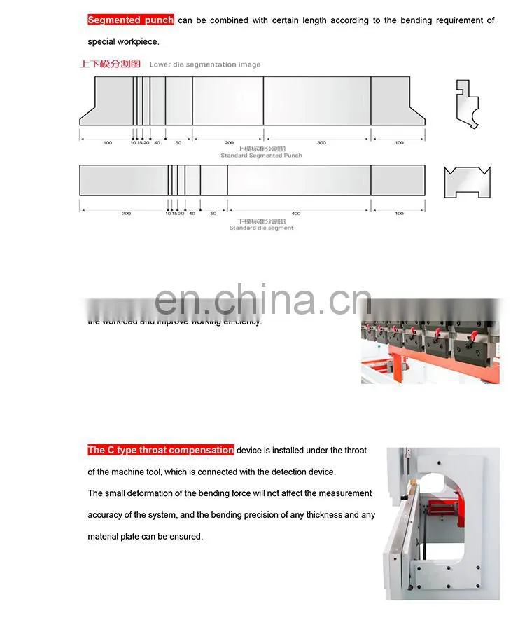 T&L Brand High level 8+1 Axis CNC Hydraulic Press Brake machine with Delem DA69T Worktable crowning