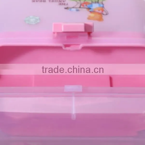 Pink Clear Plastic Family Healthy Box