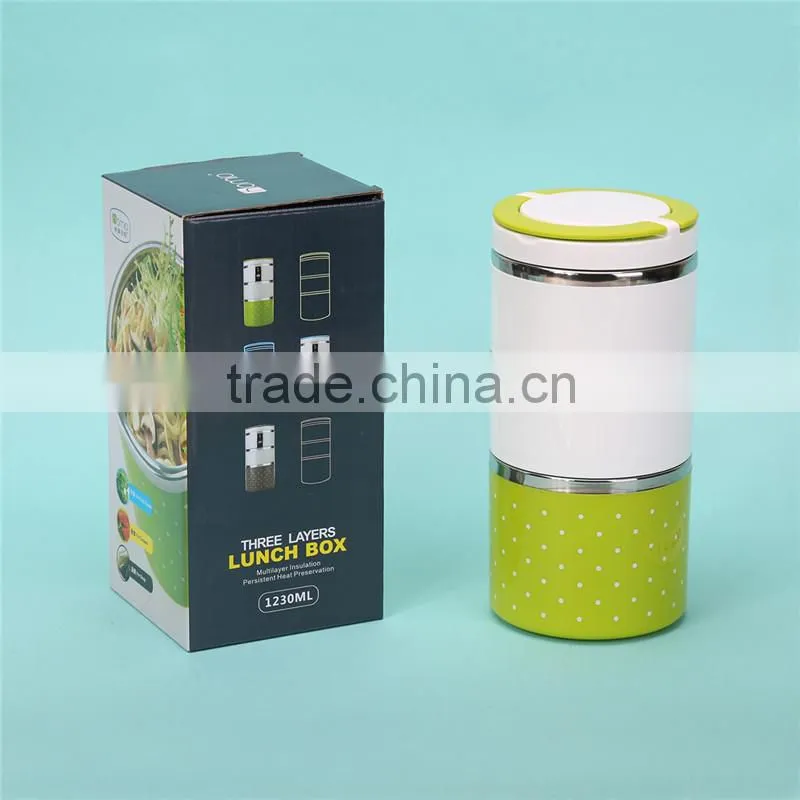 SS 630ml thermos tiffin carrier /insluated tiffin lunch box
