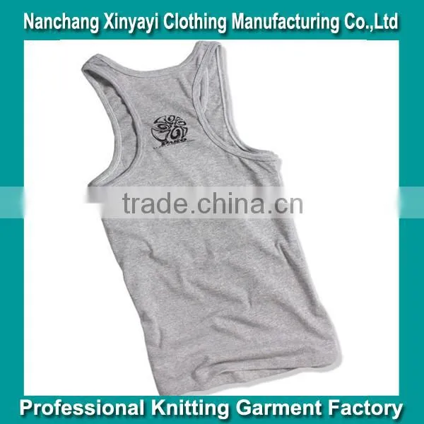 Cheap Gym Tank Tops For Men Stringer Vest With Printed China Supplier Wholesaler