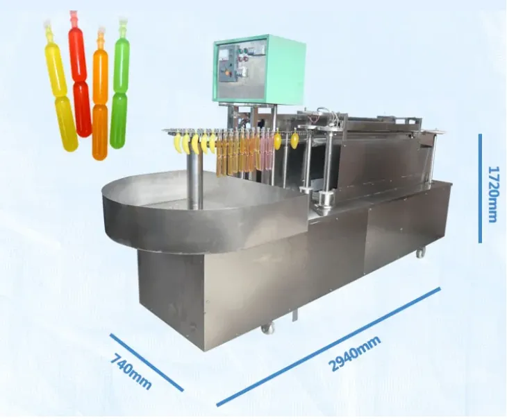 Tube Crushed Ice Ice Pop Filling Sealing Machine