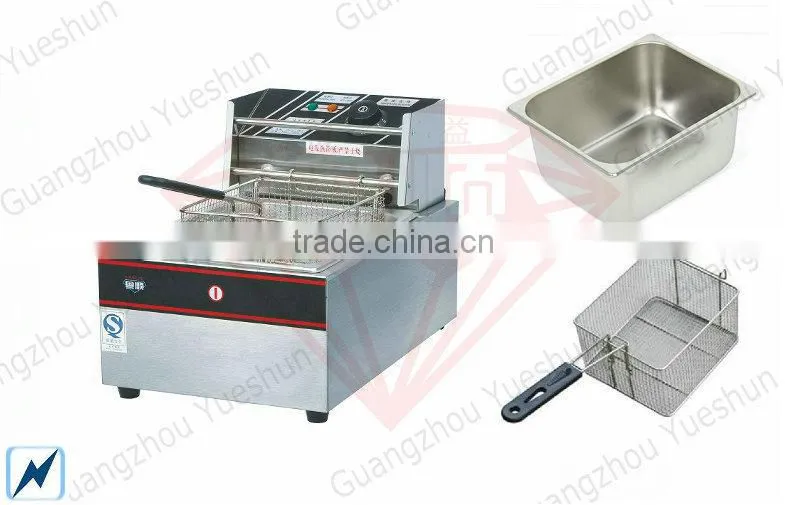 Professional manufacturing commercial desktop chicken and chips fryer