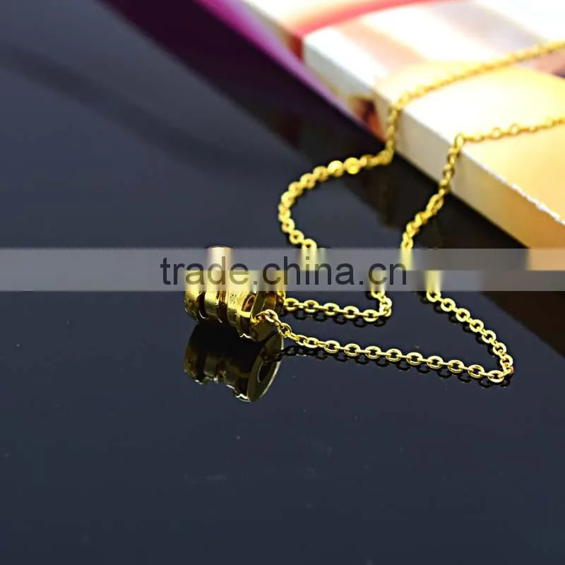 thailand handmade jewelry wholesale hollow gold necklace chain roll
