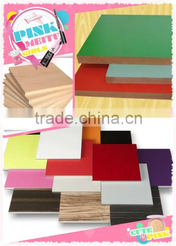 Melamine MDF Board Laminated For Furniture/Office Desk High Quality Melamine MDF Board