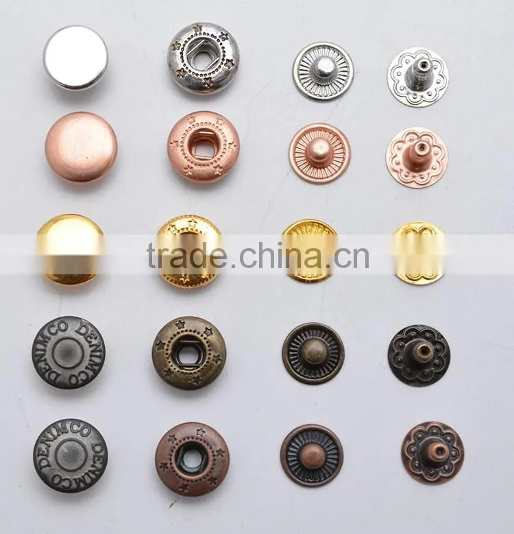 China Button Factory Type Jacket Fabric Covered Snap Buttons