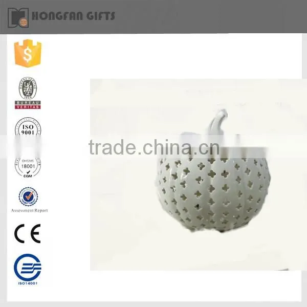 2016 Fshion lihgt ceramic pumpkin decoration