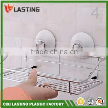 Multi-function Metal Bathroom & Kitchen Storage Shelf With Super Suction