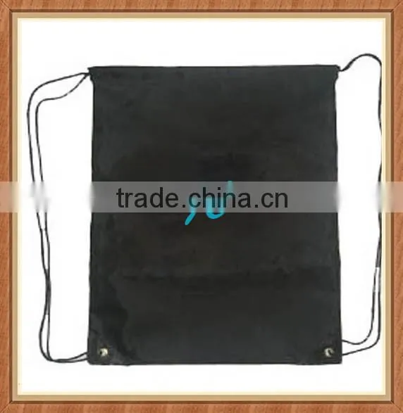 Customized good quality cheap polyester blank drawstring bag