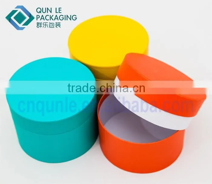 2016 Customized Design Round Paper Christmas Gift Box Packaging