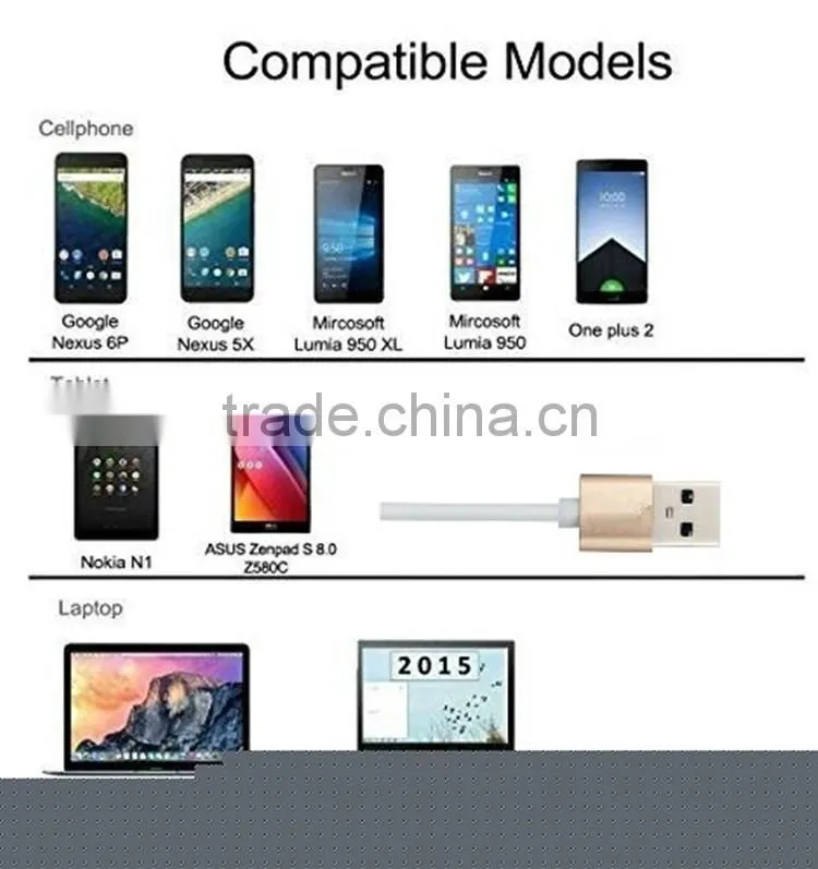 Fashional two sided usb 3.0 c cable