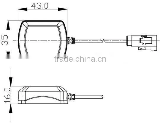 1575.42 MHz gps active ceramic patch antenna for navigation system