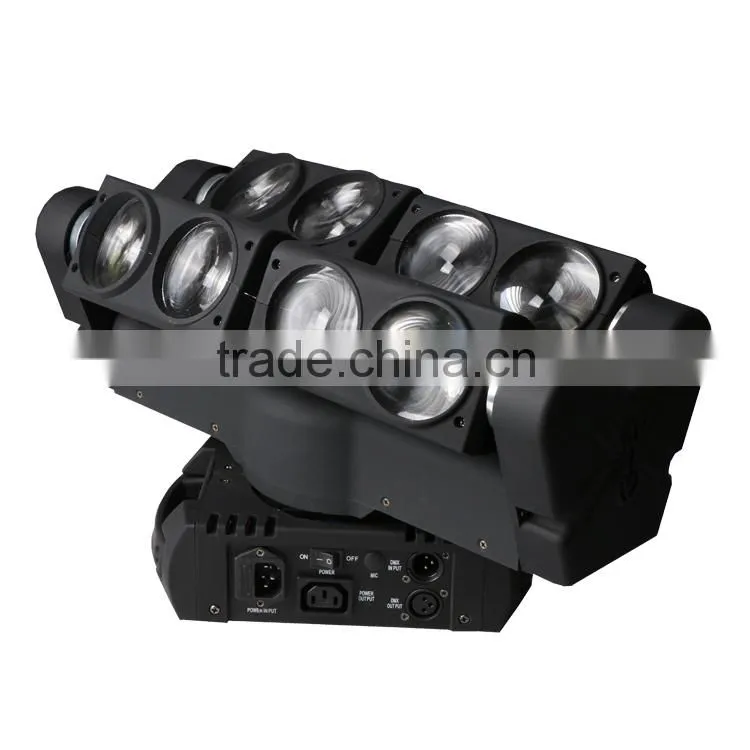 new design 4in1 RGBW 8*10W led stage lighting effect spider light led moving beam spider light dj lighting
