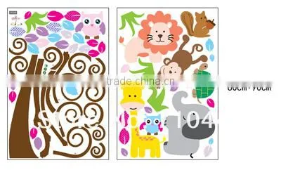 ALFOREVER PVC owl animals wall decals,owl wall sticker