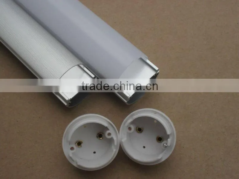 milky white PC extruded LED lampshade t8 t5 t10