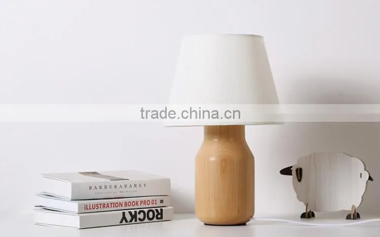 LED Wood table Light JK-879-20 Factory Price European Style Wood Base Table Lamp/lighting/led Table Light LED Wood table lamp