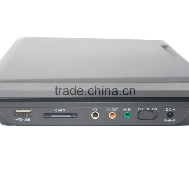 Super electronic shock resistance 7 inch lcd screen rechargable portable dvd player