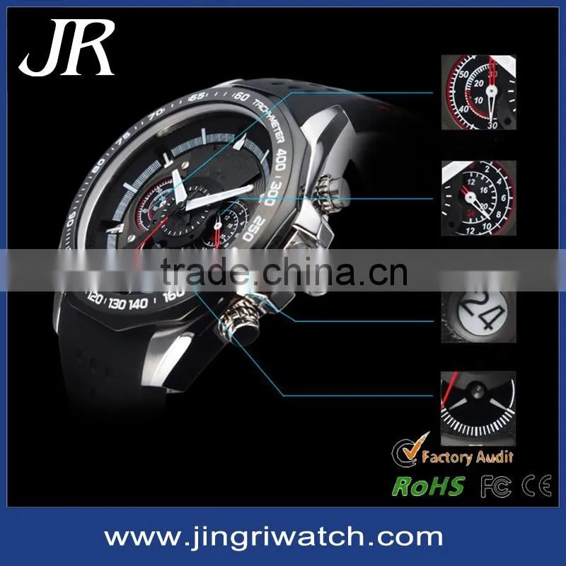 Top 10 fashion men japan movt quartz watch stainless steel bezel watch 10atm silicone strap minimalist watch
