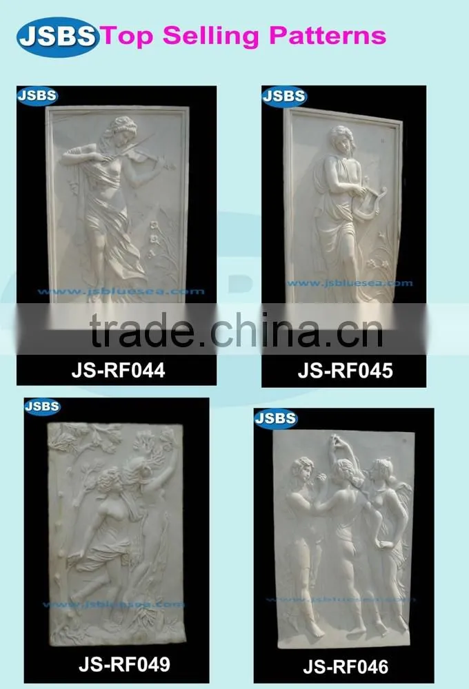customize hand carved stone relief wall sculpture