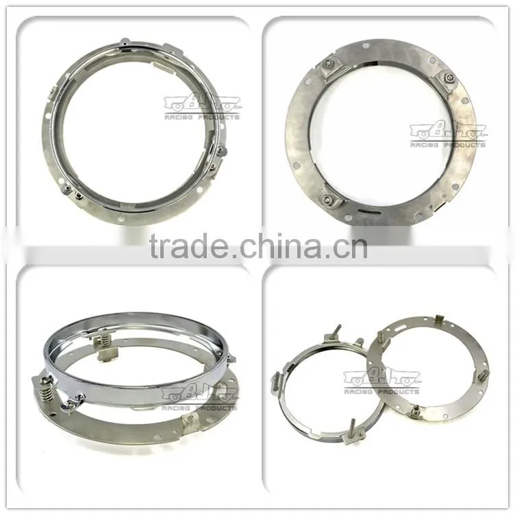 BJ-HGC-003 7" LED Headlight Mounting Ring Bracket For Harley Davidson Touring 1994-2013
