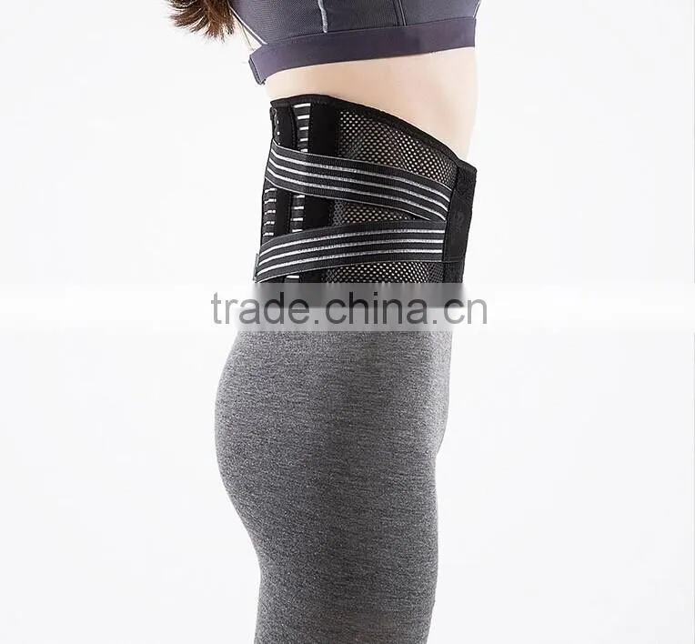 good quality breathable easy adjustable lumbar waist support belt(factory outlets)