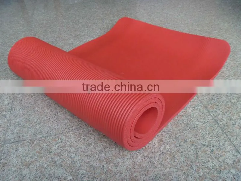 sinple design printed yoga NBR mat with comfortable material