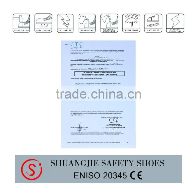 cheap steel toe industrial safety shoes genuine leather