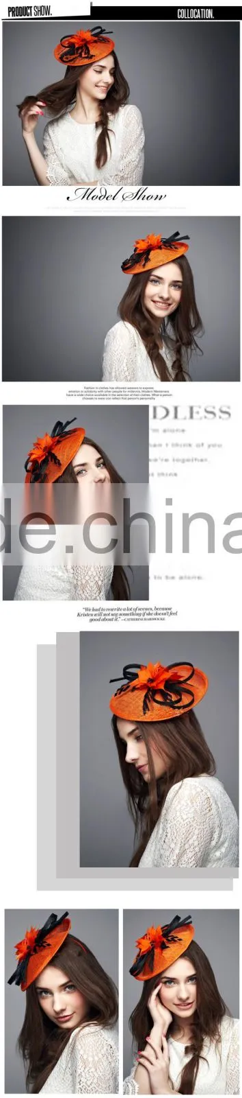 China Wholesale Wedding Accessories For Lady Sinamay Fascinator
