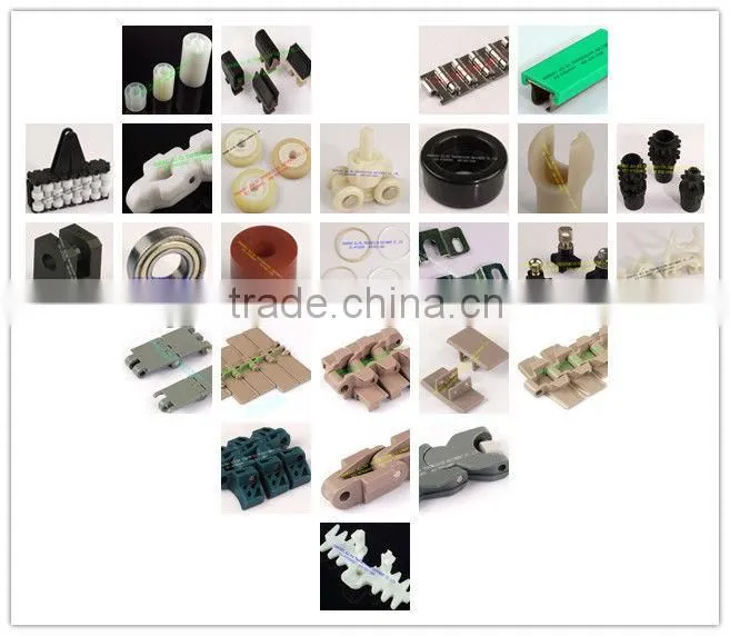 PET bottle conveying neck guides