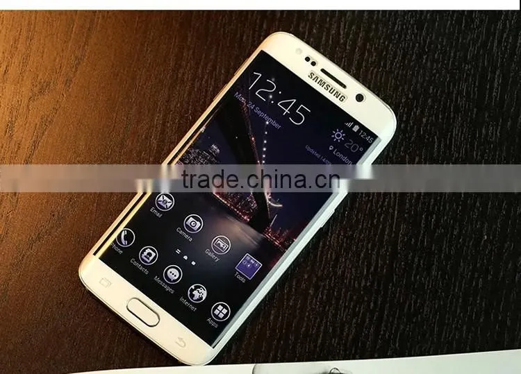 New premium 3D full cover Anti-Fingerprint glass screen protector for Samsung S6 edge
