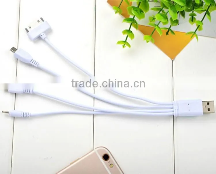 2016 Hot selling High speed 4 in 1 USB Data Cable for phones charging