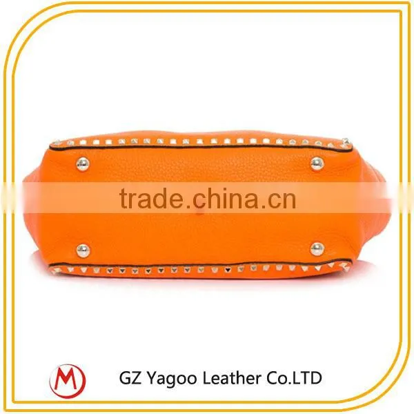 Cheap Guangzhou Lady Handbag Rivet Market Size Handbags