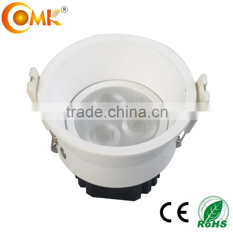Pure Aluminum 220v recessed ceiling light 3w 9w Bridgelux CRI>80 square led module for ceiling lamp dimmable