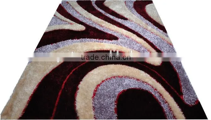 Factory directly sale South Korea Silk Shaggy Rug Bath Mat
