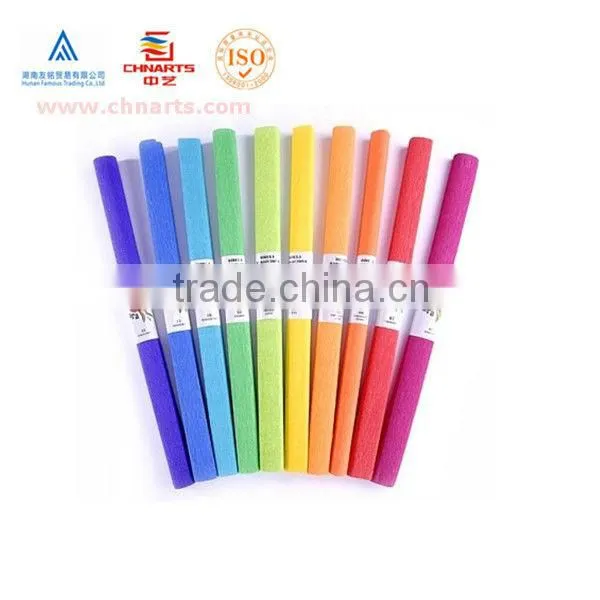 full color flower wrapping crepe paper/roll/sheet