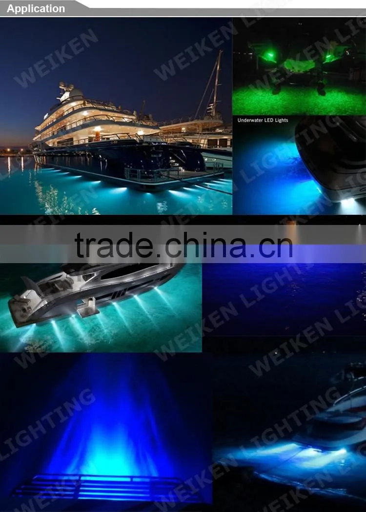 12v 120W Bluetooth RGB Wireless 316L Stainless Steel Swimming Pool Yacht Ship Marine led Underwater Lights