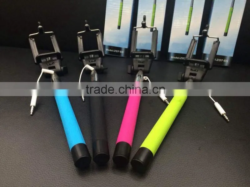 Extendable Handheld Flexible selfie stick monopod Universal mobile phone selfie holder