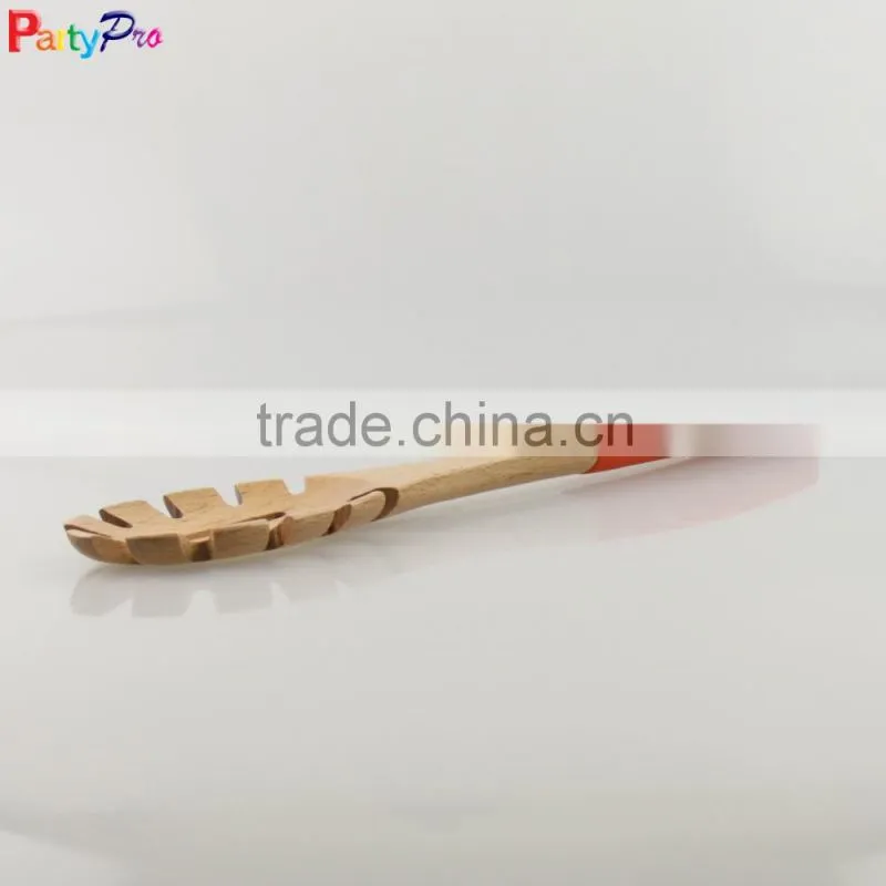 2016 new colorful Bamboo kitchen utensils with silicone handles