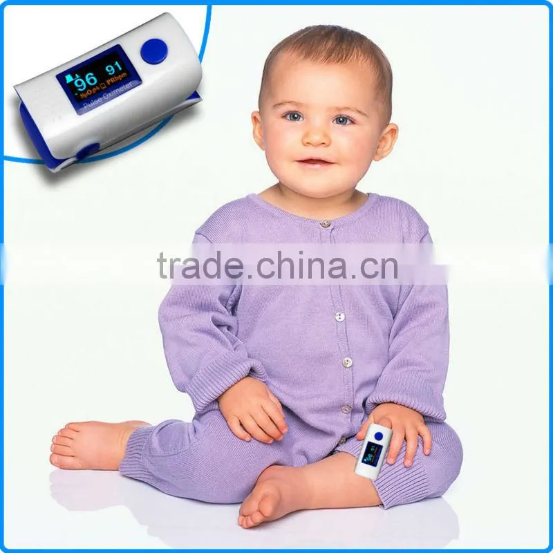 Fingertip Pulse Oximeter Blood Oxygen Saturation SpO2 Pulse Rate Dual Color OLED