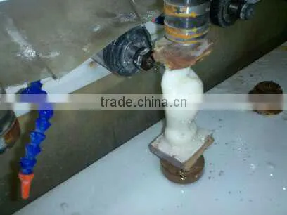 Multi-heads stone columns engraving machine /four-axis linkage/8 spindles/AC servo/4th control system