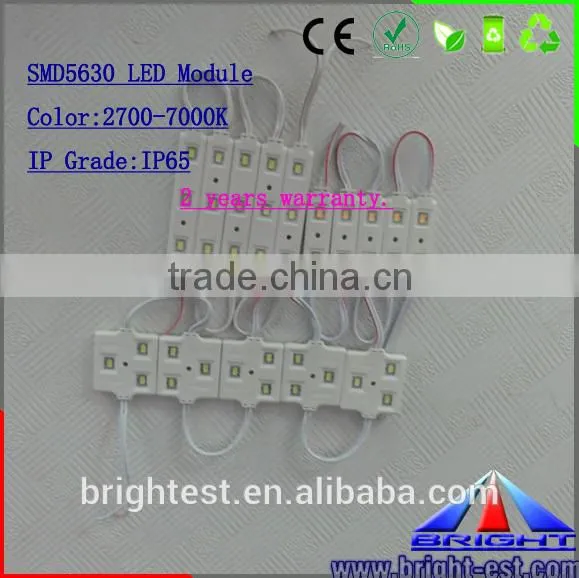 High quality!!!20pcs SMD5050 5630 5730 LED module DC12V IP65 Waterproof