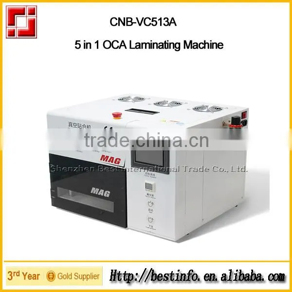 5 in 1 OCA Laminating Machine Built-in Air Bubble Remover Machine OCA Laminator(CNB-VC513A)