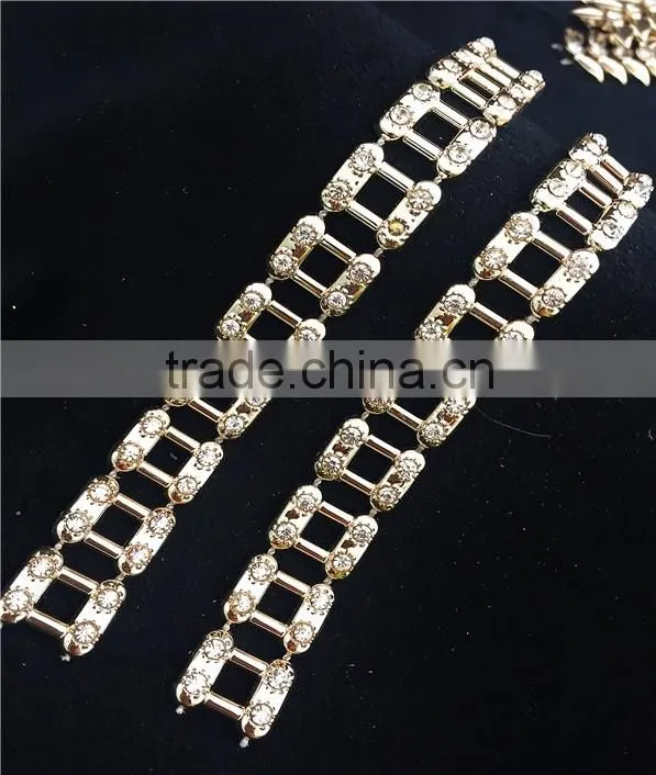 Manufacture Shining Rhinestone ,Plastic Rhinestone Mesh Trim