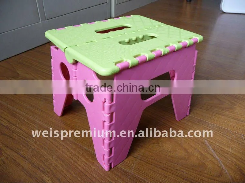 Mini Colorful Plastic Folding Step Stool